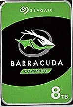 Seagate BarraCuda 8 TB Internal Hard Drive HDD – 3.5 Inch SATA 6 Gb/s, 5,400 RPM, 256 MB Cache for Computer Desktop PC (ST8000DMZ04/004)