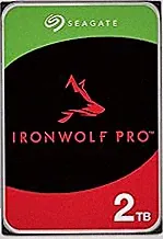Seagate IronWolf Pro, 2 TB, Enterprise NAS Internal HDD –CMR 3.5 Inch, SATA 6 Gb/s, 7,200 RPM, 256 MB Cache for RAID Network Attached Storage (ST2000NT001)