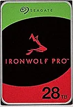Seagate IronWolf Pro 28TB Enterprise NAS Internal HDD Hard Drive – CMR 3.5 Inch SATA 6Gb/s 7200 RPM 512MB Cache for RAID Network Attached Storage, Rescue Services (ST28000NT000)