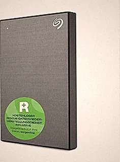 Seagate One Touch Portable External Hard Disk Drive with Data Recovery Services, 1TB, Grey