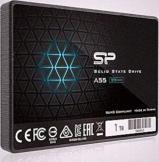 Silicon Power Ace A55 1TB SATA SSD, Up to 500MB/s, 3D NAND with SLC Cache, 2.5 Inch SATA III 6Gb/s Internal Solid State Drive for Desktop Laptop PC Computer