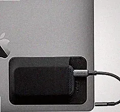 Slipdrive - Portable Hard Drive Sleeve for Laptop - SSD Solid State Drive - Reusable Adhesive - Stick on External Hard Drive Carrying Case - Pocket Pouch (Small, Black)