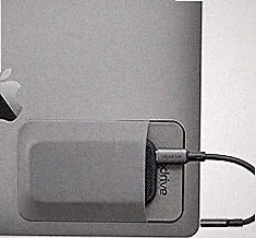 Slipdrive - Portable Hard Drive Sleeve for Laptop - SSD Solid State Drive - Reusable Adhesive - 5” x 3.2” Stick on External Hard Drive Carrying Case - Travel Pocket Pouch (Small, Gray)