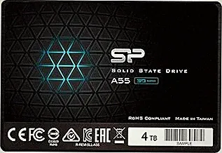 SP Silicon Power 4TB SSD 3D NAND A55 SLC Cache Performance Boost SATA III 2.5'' 7mm (0.28'') Internal Solid State Drive (SP004TBSS3A55S25)