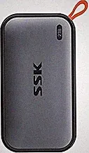 SSK Portable SSD 2TB External Solid State Drives, up to 1050MB/s USB C SSD External Hard Drive USB 3.2 Gen2 for iPhone 15/Pro, Windows, Mac, Android Phones and Tablets
