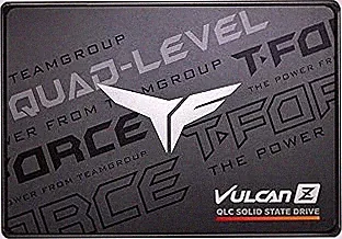 TEAMGROUP T-Force Vulcan Z 2TB SLC Cache 3D NAND QLC 2,5 Zoll SATA III interne Solid State Drive SSD (R/W Geschwindigkeit bis zu 550/470 MB/s) T253TY002T0C101