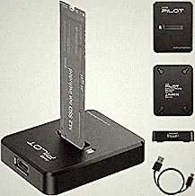 Tool-Free M.2 NVMe & SATA to USB C Docking Station, 10Gbps SSD Reader Adapter for Data Rescue & External Storage, Supports M/B+M Key NVMe PCIe & SATA NGFF 2230-22110, for Laptop, PC