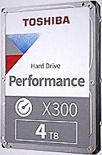 Toshiba X300 4TB Performance & Gaming 3.5-Inch Internal Hard Drive – CMR SATA 6 GB/s 7200 RPM 512 MB Cache - HDWR740XZSTA