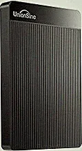 UnionSine - Disco duro externo portátil ultradelgado de 1 TB, HDD, USB 3.0 para PC, Mac, portátil, PS4, Xbox One, Xbox 360 - (Negro)