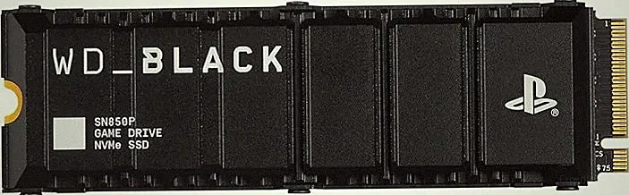 WD_BLACK 1TB SN850P NVMe M.2 SSD Officially Licensed Storage Expansion for PS5 Consoles, up to 7,300MB/s, with heatsink - WDBBYV0010BNC-WRSN