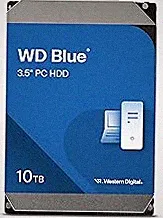 Western Digital 10TB WD Blue Internal Hard Drive HDD - 7200 RPM, SATA 6 Gb/s, 512 MB Cache, 3.5" - WD100EAGZ