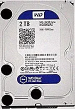 Western Digital 2TB WD Blue PC Internal Hard Drive - 5400 RPM Class, SATA 6 Gb/s, , 64 MB Cache, 3.5" - WD20EZRZ