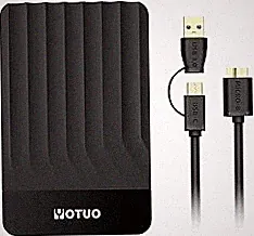 YOTUO Portable External Hard Drive Storage Expansion Mobile HDD USB 3.0 for PC, Mac, Desktop, Laptop, PS4, PS5, Xbox One X/S, Xbox 360, Xbox Series X/S, Office & Game (Black, 750GB)
