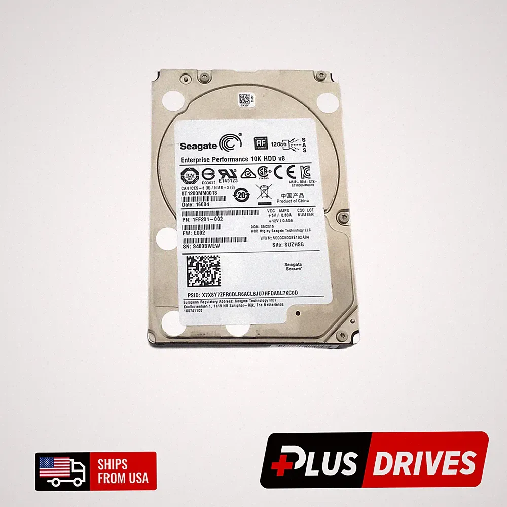 1.2TB SAS Seagate 2.5" Enterprise Performance 10K RPM 12Gbps Server Hard Drive