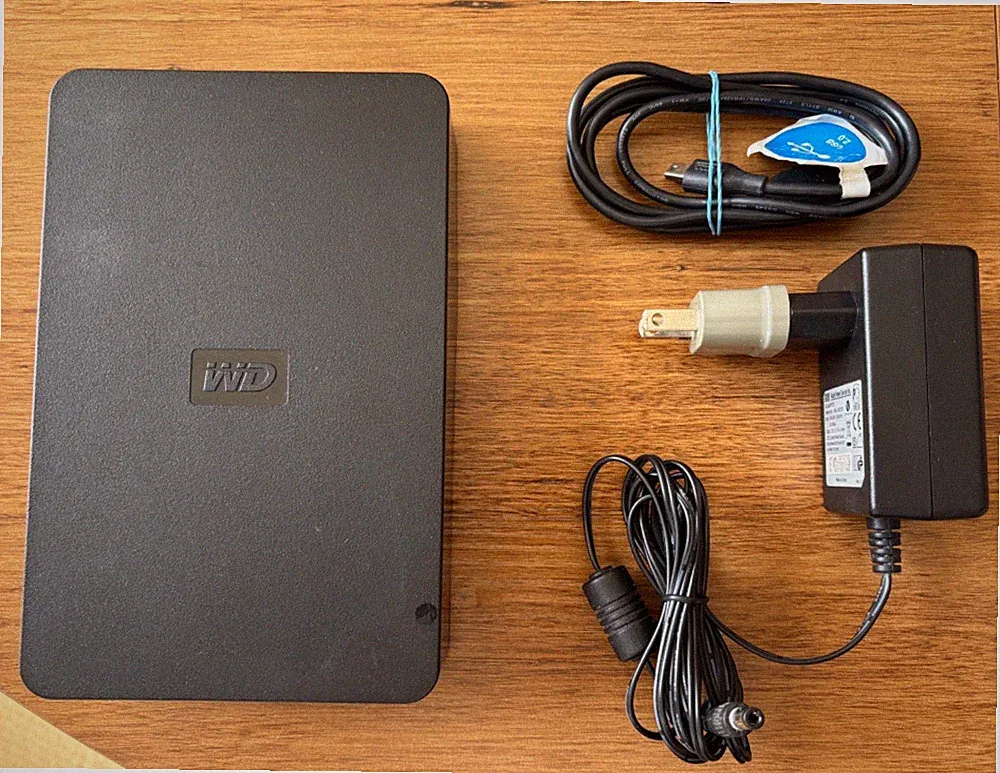 1.5TB WD Western Digital External Hard Drive HD with Power & USB Cable