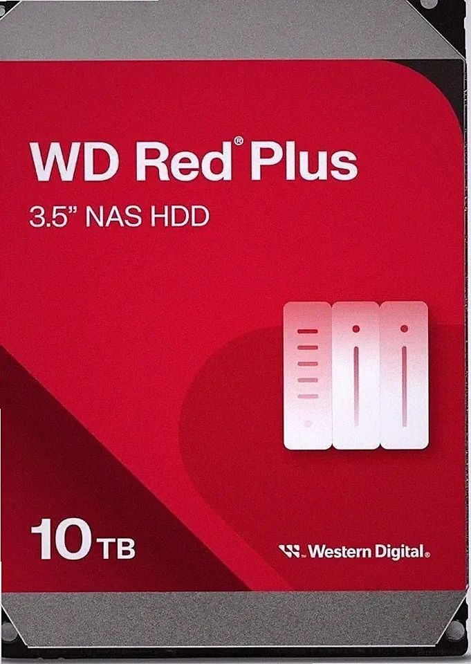 10TB WD Red Plus NAS Internal Hard Drive HDD - WD100EFGX — New