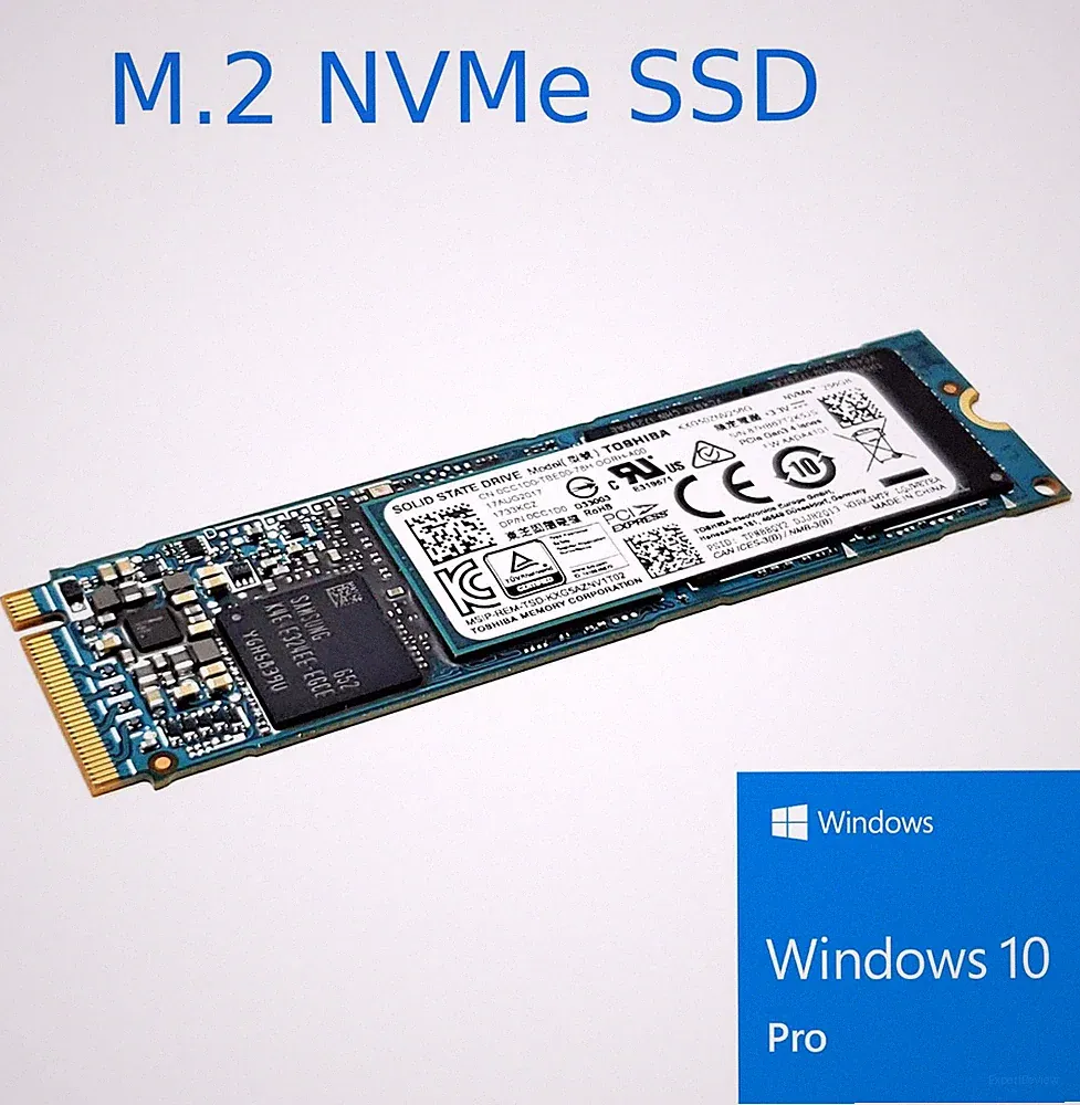128 256 512 GB 1TB SSD M.2 PCIe Single Notch Hard Drive Laptop w/ Windows 10 Pro