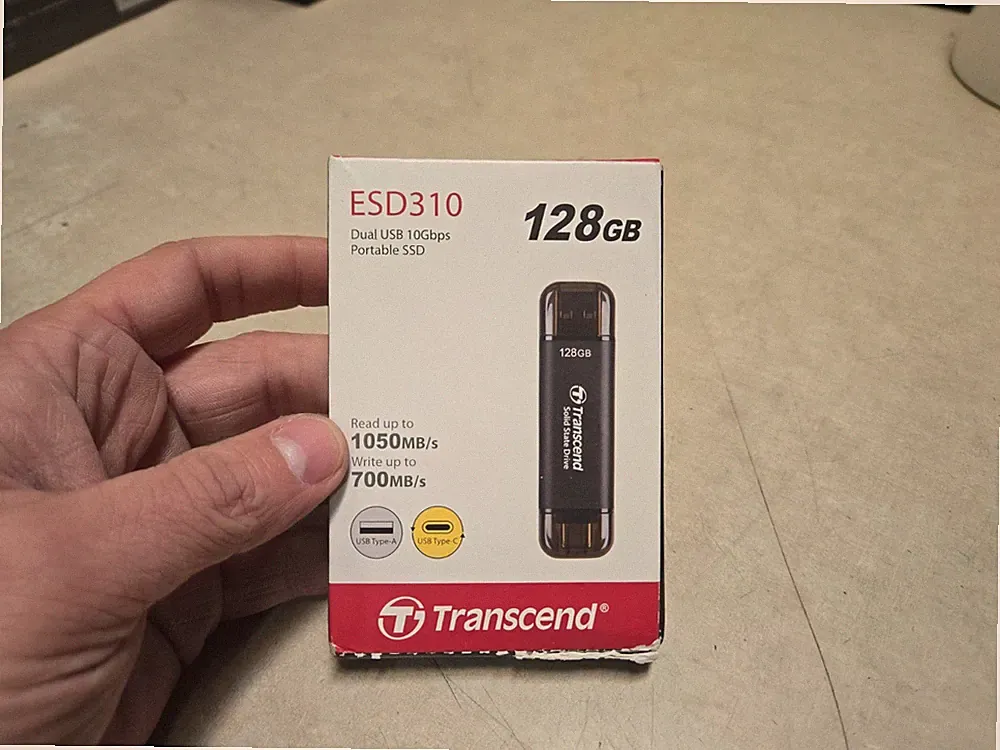 128GB Portable SSD Aluminum Case USB 3.2 Gen 2 Thumb Drive for Multiple Devices