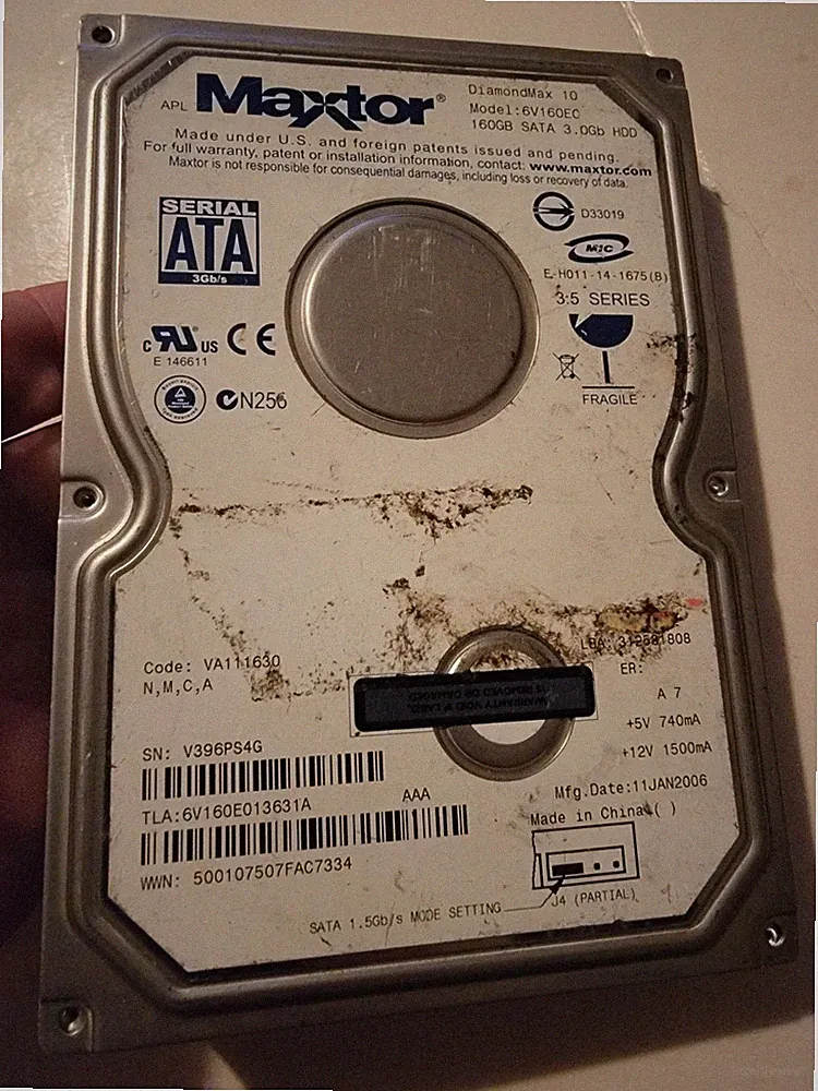160 GB SATA Maxtor DiamondMax 10 6V160E0 HDD 7200RPM 3.5" Hard Drive