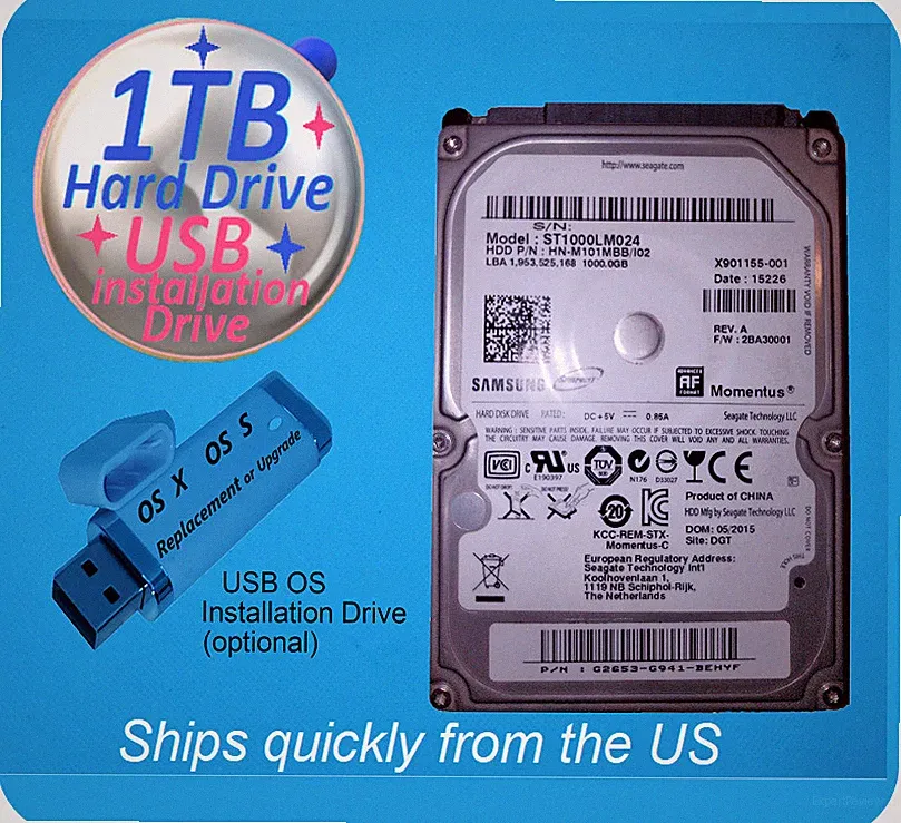 1TB Xbox One X S & 1540 HD Internal Hard Drive OS Installation Drive option