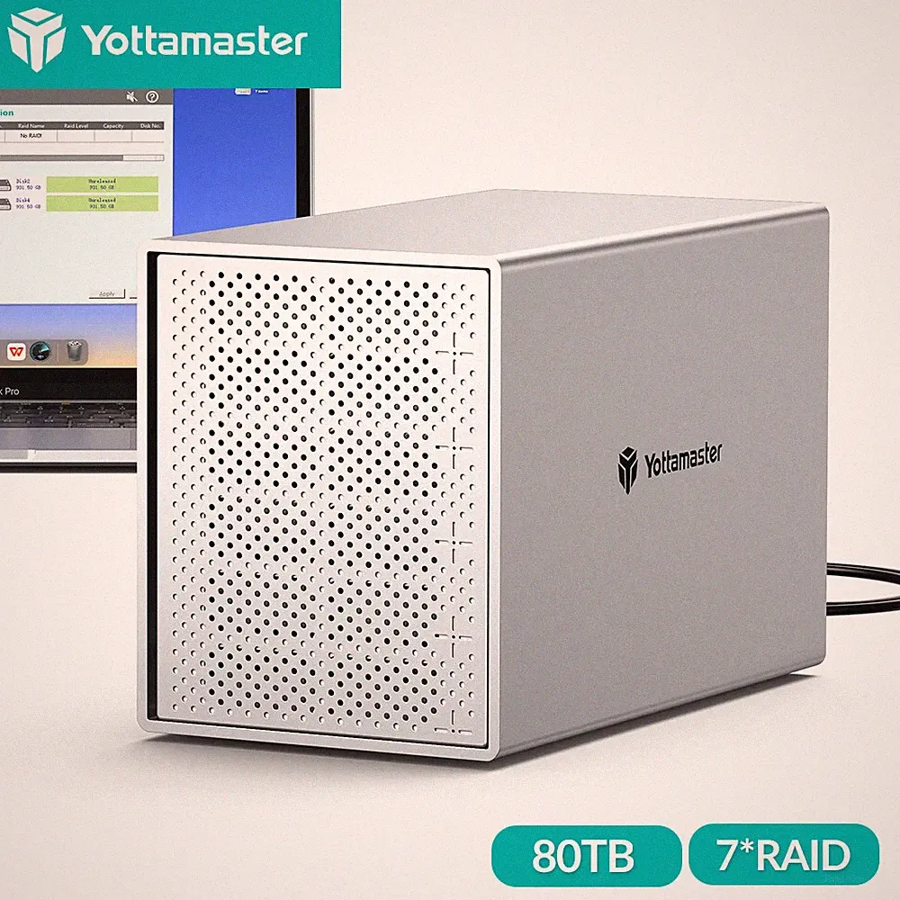2 4 5 Bay Hard Drive Enclosure USB 3.0 Type-B For 2.5" 3.5" inch SATA HDD SSD
