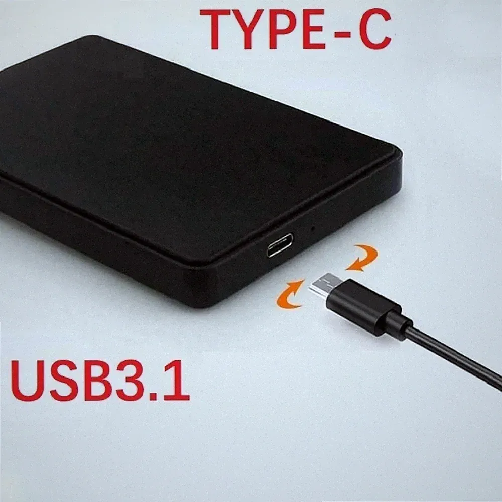 2.5" SATA USB 3.1 HDD Enclosure External Case for SSD Hard Drive