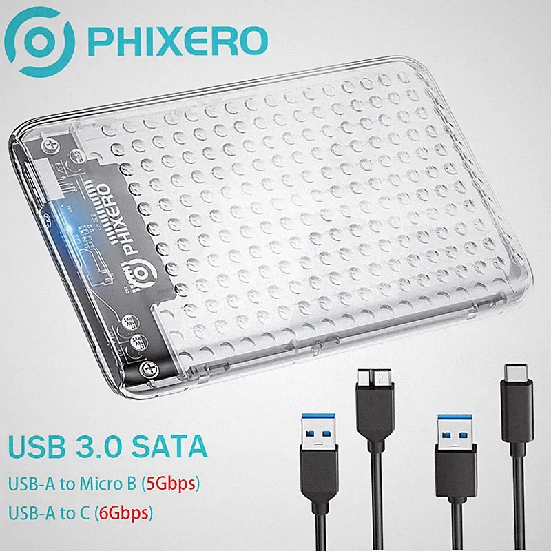 2.5" USB C Hard Drive Enclosure USB 3.1 to SATA III External HDD Case with UASP