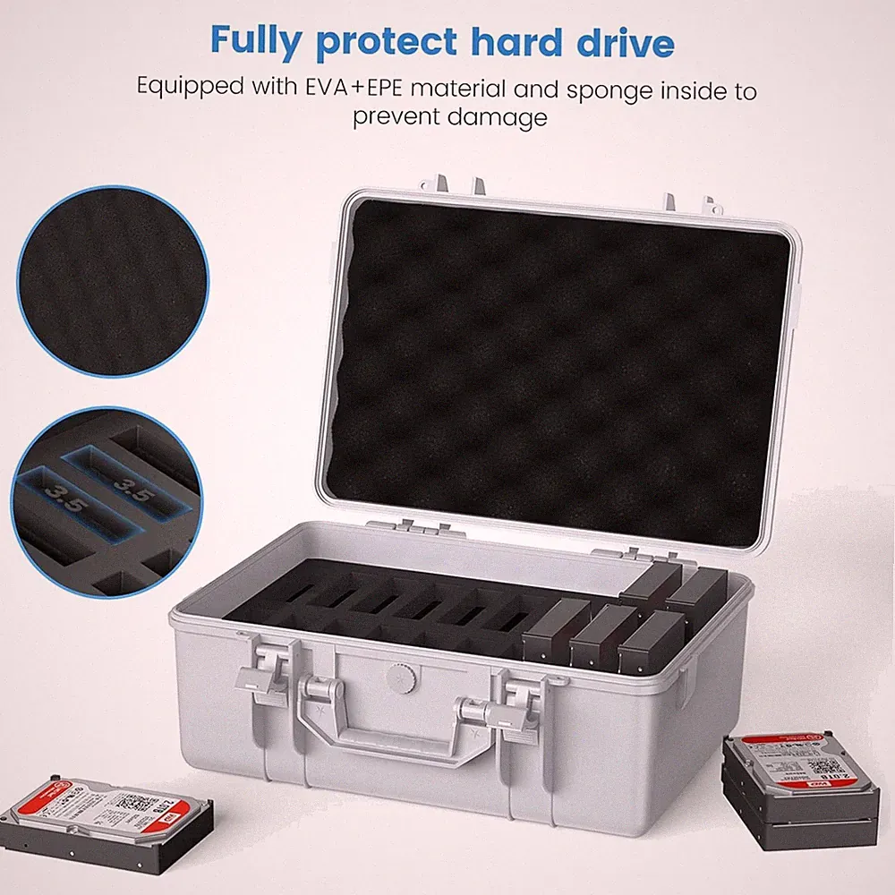 20-Bay Hard Drive Case for 3.5" HDD/SSD