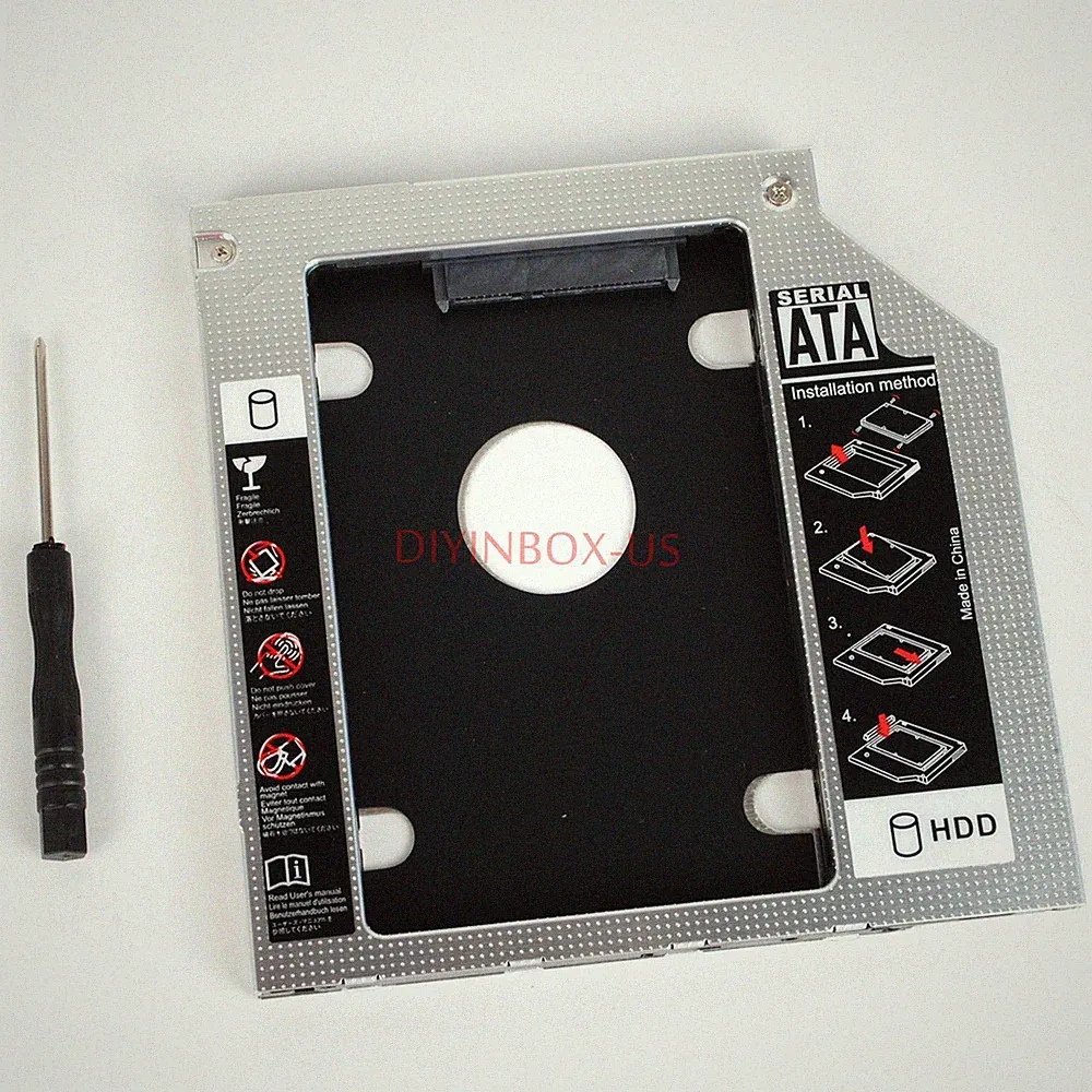 2nd 9.5mm Hard Drive HDD Caddy Adapter For HP EliteBook 2530P 2540p 2560p 2740p