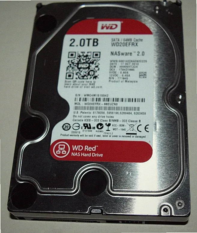2TB WD20EFRX 68EUZNO 5400 RPM WD Red NAS Hard Drive SATA III