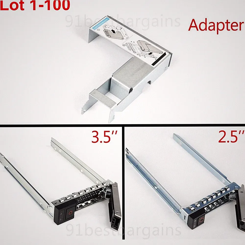 3.5" 2.5" HDD Tray Caddy Adapter Bracket For Dell R240 R340 R440 R540 R640 Lot