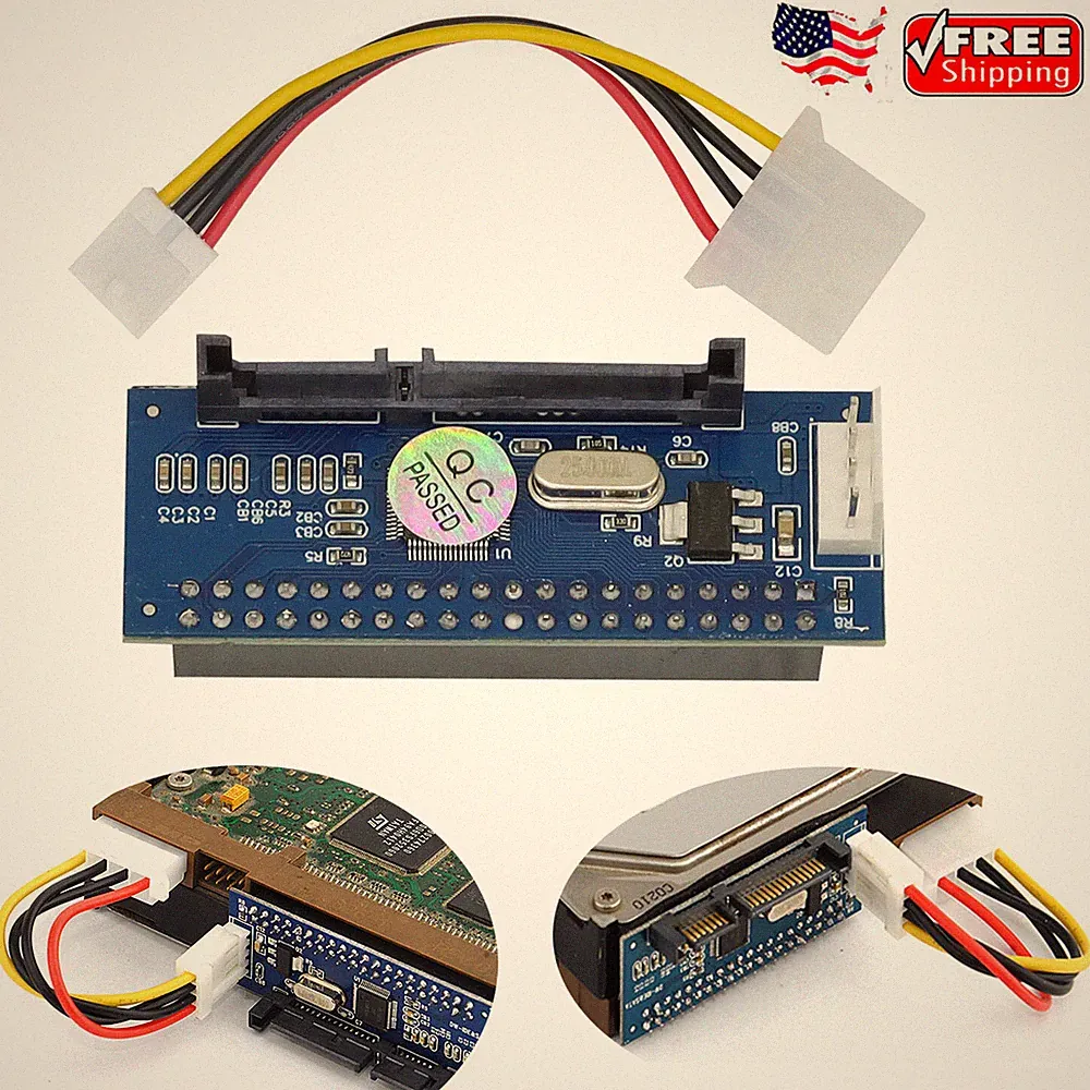 3.5" HDD IDE to Serial ATA SATA Adapter Parallel to Serial Hard Drive Convertor