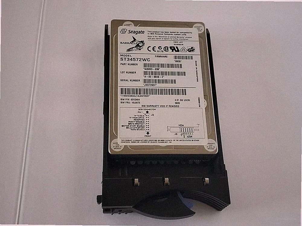 4.3GB ST34572WC-IBM Seagate 3.5" 80 PIN SCSI Internal Hard Disk Drive Enterprise