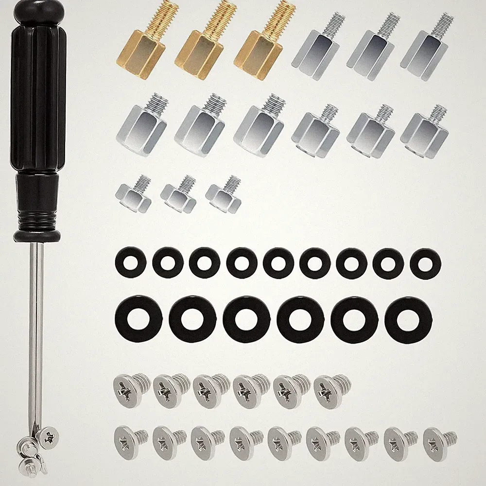 46 PCS M.2 NVMe SSD Mounting Screws Kit for Asus Gigabyte ASRock MSI Dell