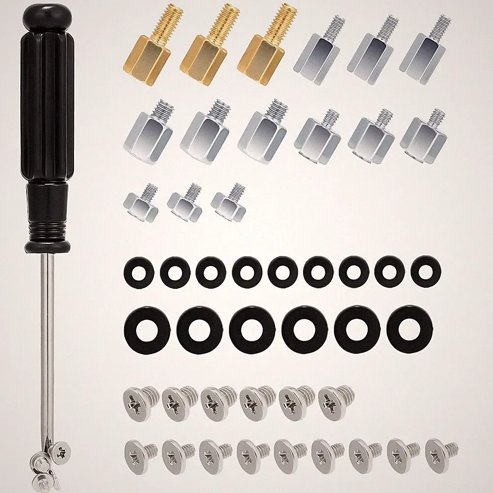 46PCS NVME M.2 SSD Mounting Screws M.2 SSD Screw Kit for Asus Gigabyte ASRock...