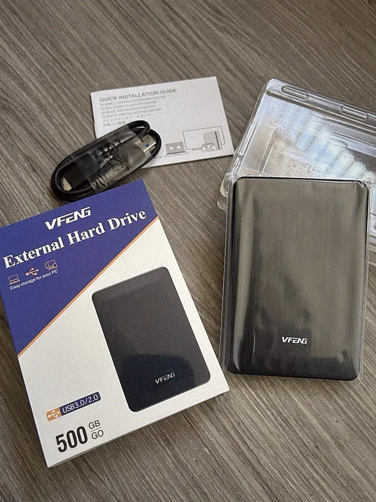 500GB EXTERNAL HARD DRIVE, 2.5''USB 3.0HDD COMPATIBLE WZ MAC, XBOX, PS4, PC, LAP