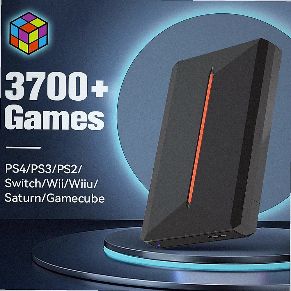500GB Gaming Hard Drive Hyper Base Lbox for PS4 PS3 Wii GameCube Preloaded Wi iU