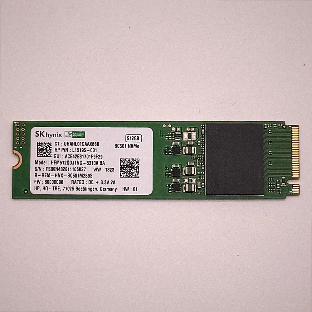 512GB SK Hynix BC501 NVMe PCIe 3.0 x4 SSD Hard Drive M.2 2280 HFM512GDJTNG-8310A