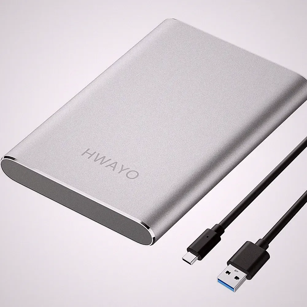 750GB Portable External Hard Drive, USB3.1 Gen 1 Type C Ultra Slim 2.5 in HDD