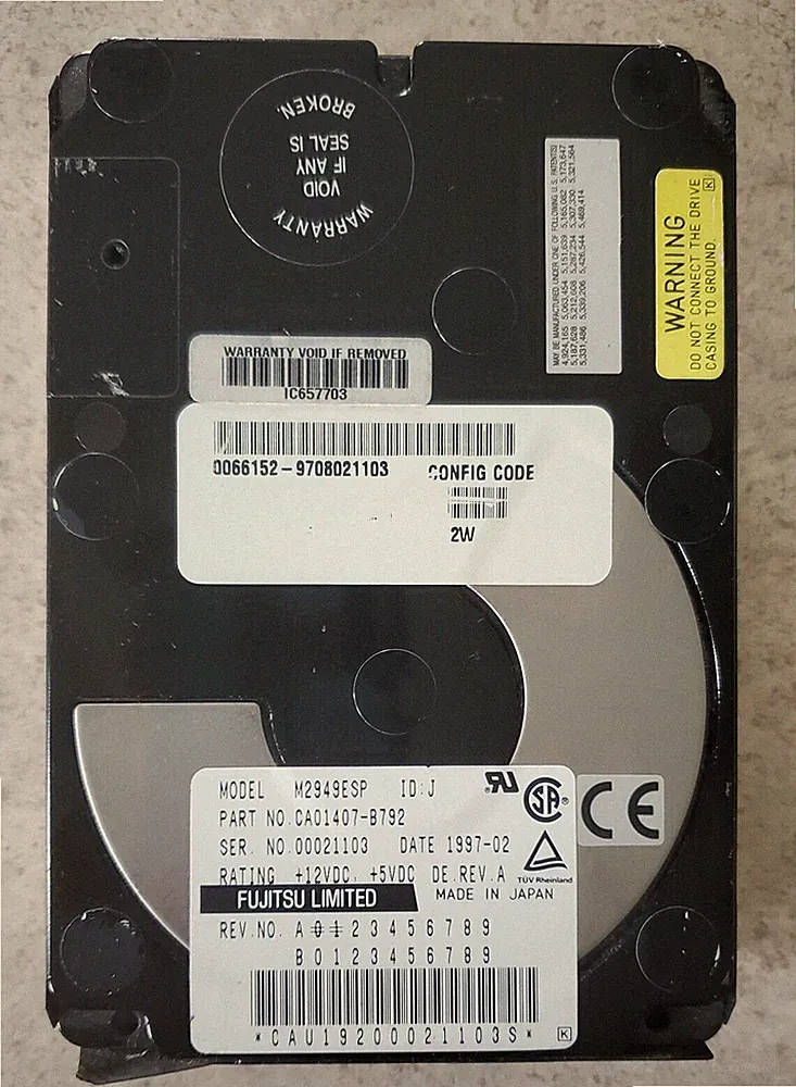 9.1GB Fujitsu M2949ESP 7200RPM SCSI 80-Pin Int. Hard Disk Drive Enterprise Grade