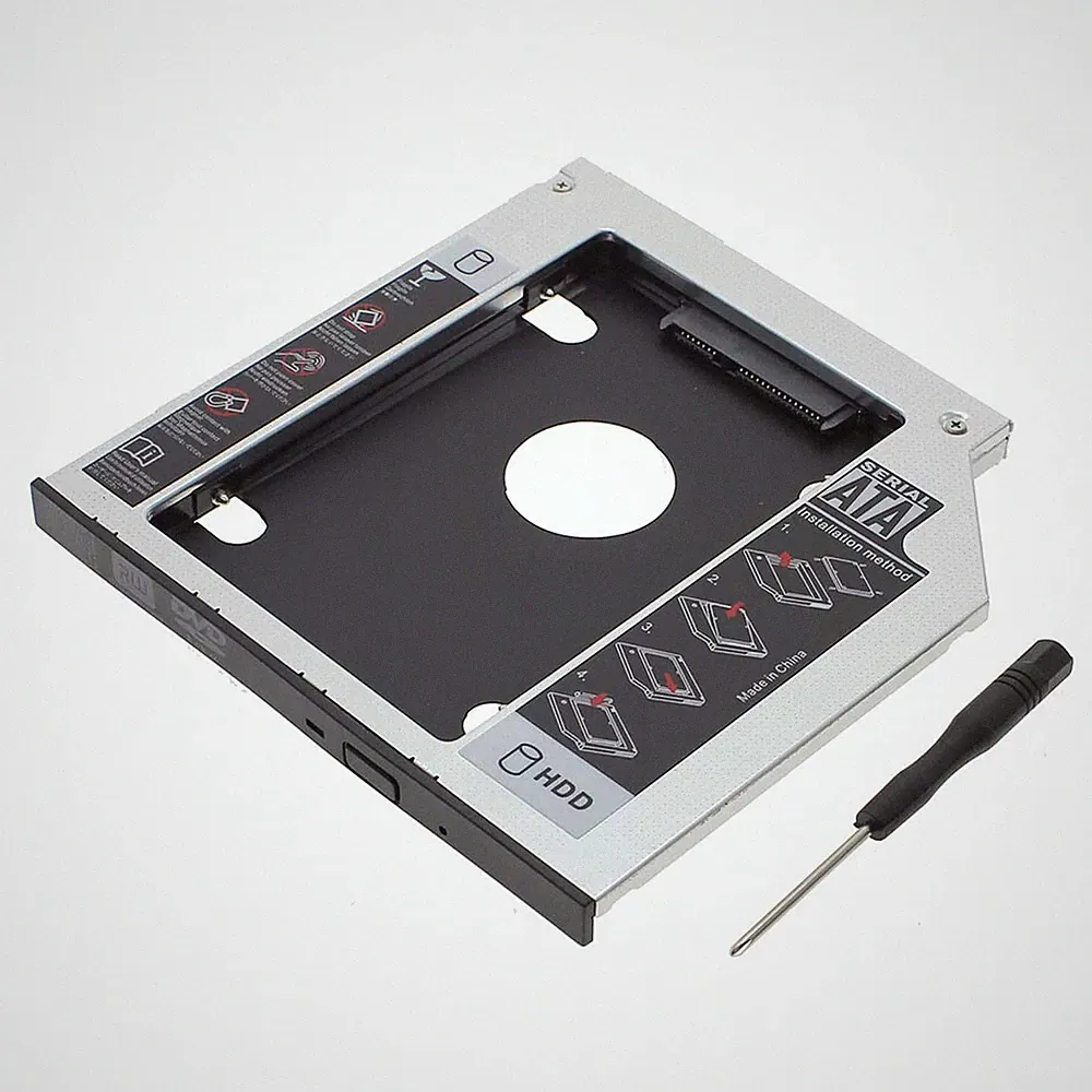 9.5mm 2nd Hard Drive HDD Caddy Adapter For HP EliteBook 2560p 2740p 2530P 2540p