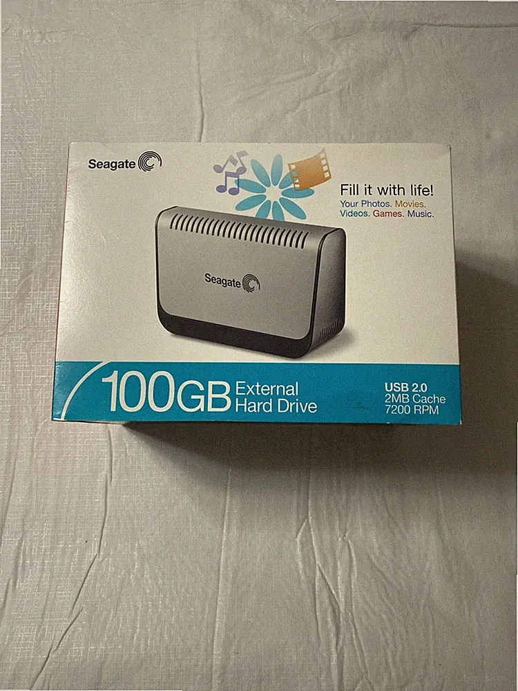 9BD862-560 Seagate 100GB usb 2.0 2MB Cache 7200 RPM External Hard Drive.