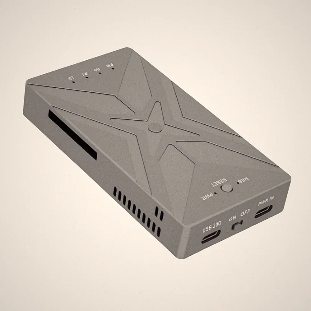 Aluminium Alloy RAID Dual Bay M.2 NVME 20Gbps SSD Case SSD Hard Drive Enclosure