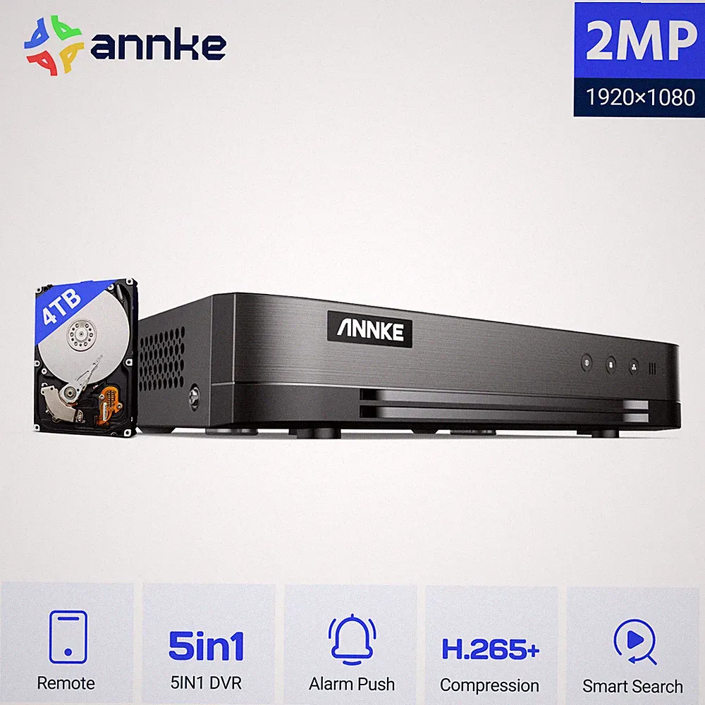ANNKE 8/16/32CH 1080P/5MP Lite 5in1 DVR Video Recorder For CCTV Security Camera