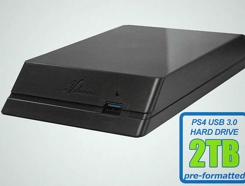 Avolusion (HDDGear) 2TB USB 3.0 External Hard Drive For PS4, PS4 Slim, PS4 Pro