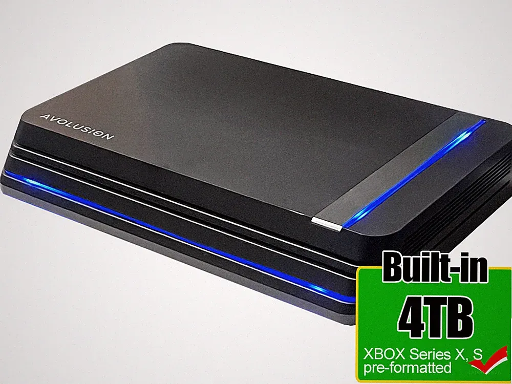 Avolusion HDDGear Pro X 4TB USB 3.0 External Gaming Hard Drive - XBOX Series X,S