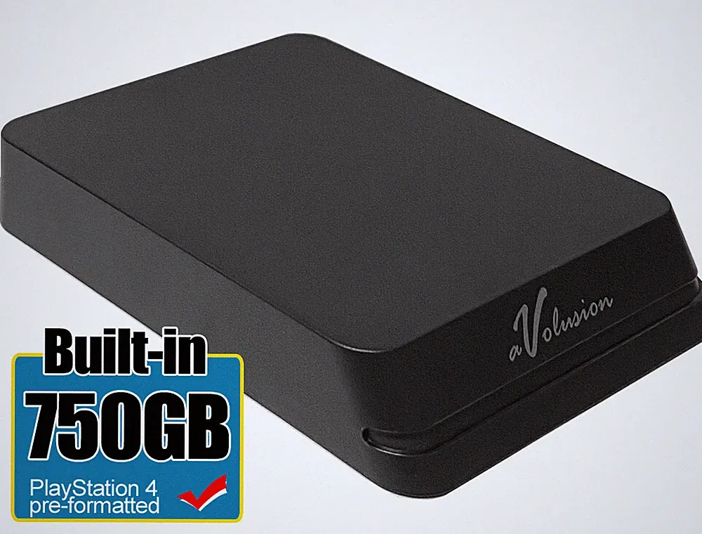 Avolusion Mini HDDGear Pro 750GB USB 3.0 External Hard Drive (PS4 Pre-Formatted)