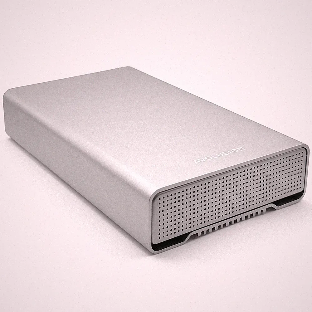 Avolusion PRO-G1 Series 14TB USB 3.2 Gen 2 USB-C External Hard Drive (Silver)