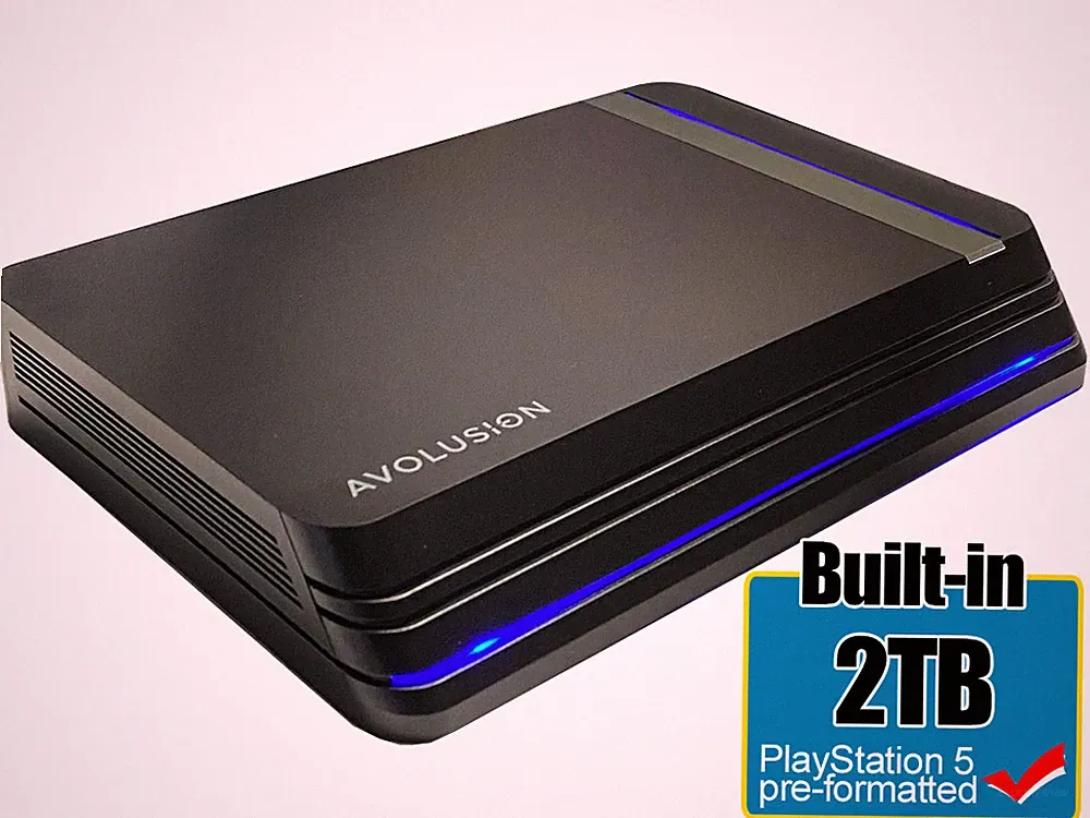 Avolusion PRO X 2TB USB 3.0 External Gaming Hard Drive for PS5 Game Console