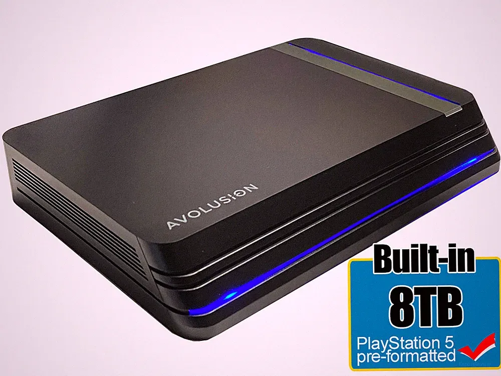 Avolusion PRO X 8TB USB 3.0 External Gaming Hard Drive for PS5 Game Console